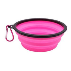 12oz Collapsible Pet Bowls w/ Carabiner