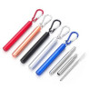 Reusable Metal Collapsible Stainless Steel Drinking Straw