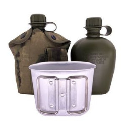 Tactical Water Bottle Milltary Aluminm Cooking Cup