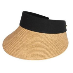 Women Straw Sun Visor Hat Wide Brim Summer Beach Cap
