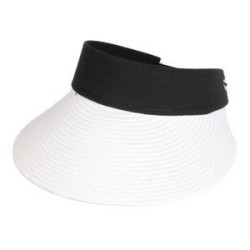 Women Straw Sun Visor Hat Wide Brim Summer Beach Cap