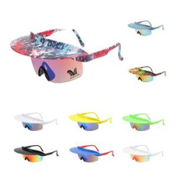 Riding Colorful Brimmed Sunglasses