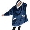 Blanket Hoodie with Deep Pocket and Elastic Sleeve