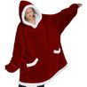 Blanket Hoodie with Deep Pocket and Elastic Sleeve