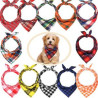 Large Solid Full Color Dog Triangle Bandanna