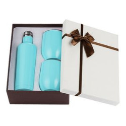 12Oz Stainless Steel Wine Glass In Gift Box
