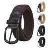 Woven Elastic and Stretch-Free Punching Canvas Belt