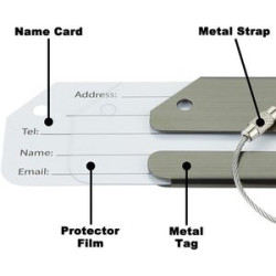 Aluminum Luggage Tags Holders for Travel Baggage Ide