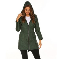 Lightweight Hooded Waterproof Jackets Q/ Storage Bag