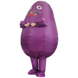 Purple Inflatable Grimace Costume
