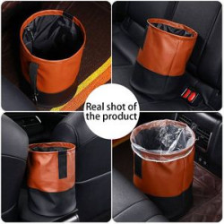 PU Leather Car Side Door Trash Bag