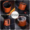 PU Leather Car Side Door Trash Bag