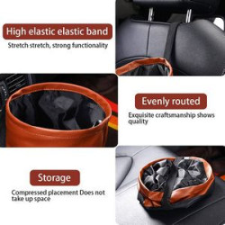 PU Leather Car Side Door Trash Bag