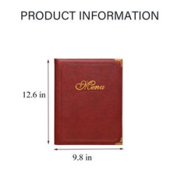 PU leather Menu Cover