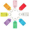 Plastic Key Tags with Split Ring Label Window