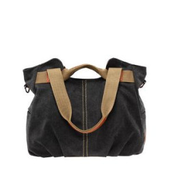 Canvas Shoulder Tote Shopper Handbag