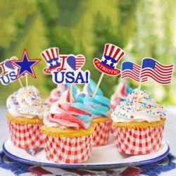 Custom Paper Toothpick Flags - 1" X 1.5"