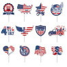 Custom Paper Toothpick Flags - 1" X 1.5"