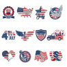 Custom Paper Toothpick Flags - 1" X 1.5"