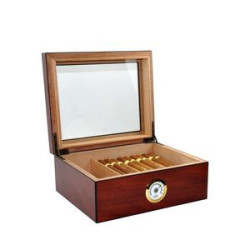 Royal Glass-Top Humidor Cigar Box