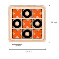 Wooden Tic Tac Toe Game Table Toy