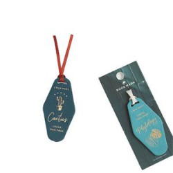 Vintage PU Hotel Motel Key Tag