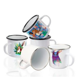 Enamel Metal Campfire Mug-12 Oz