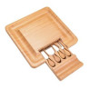 Bamboo and Slate Cheese Board Set