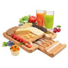Bamboo and Slate Cheese Board Set