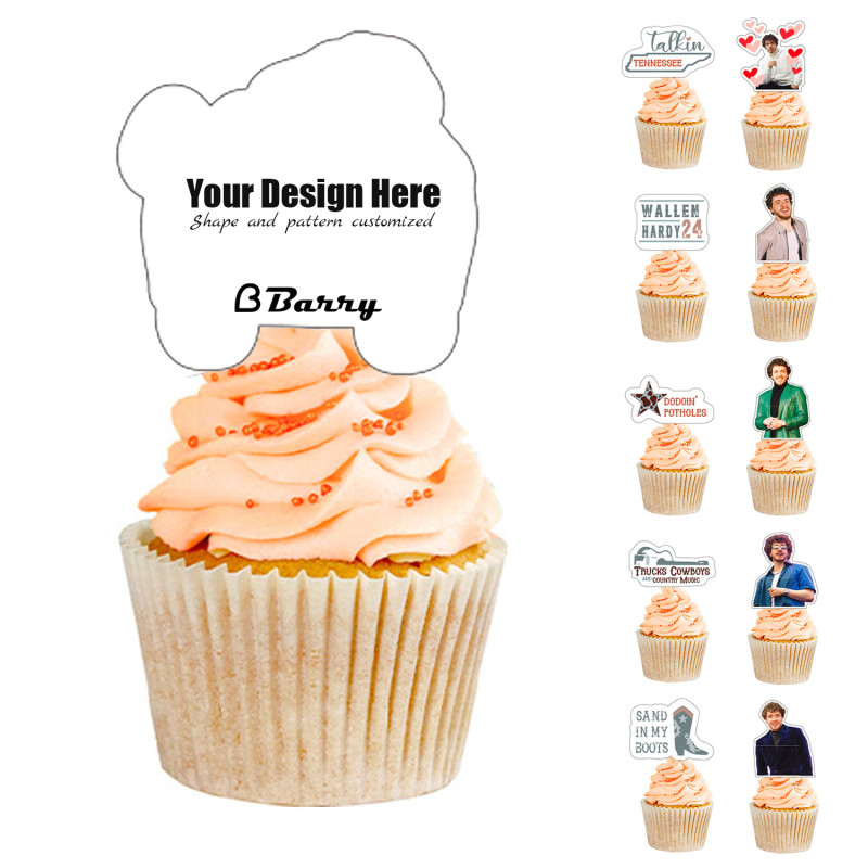 Theme Party Cupcake Toppers - Birthday Decoration Supplies