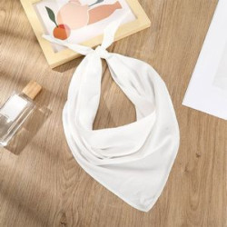 Solid color triangular scarf headband