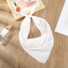 Solid color triangular scarf headband