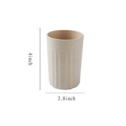 10oz Striped Simple Household Toothbrush Cup