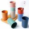 10oz Striped Simple Household Toothbrush Cup