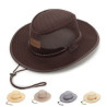 Polyester Breathable denim along sunscreen men's hat