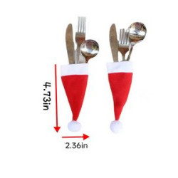 Christmas Hat Shape Bag for Knife and Fork