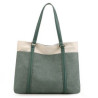 Women Splice Canvas Tote Bag