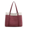 Women Splice Canvas Tote Bag