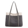 Women Splice Canvas Tote Bag