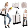 Cotton Canvas Shopping Tote Bag