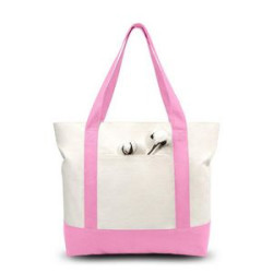 Cotton Canvas Shopping Tote Bag