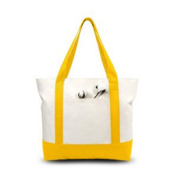Cotton Canvas Shopping Tote Bag