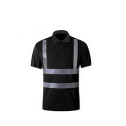 High Visibility Reflective Construction Safety Polo T Shirt