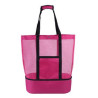 Beach Tote Bag with Insulated Can Cooler