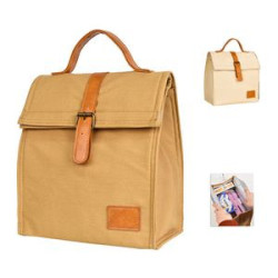 Reusable Canvas Lunch Tote Bag Insulated