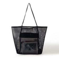 Mesh Beach Tote Womens Shoulder Handbag