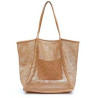 Mesh Beach Tote Womens Shoulder Handbag