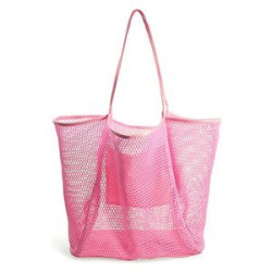Mesh Beach Tote Womens Shoulder Handbag