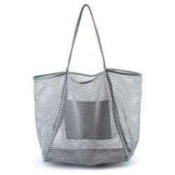 Mesh Beach Tote Womens Shoulder Handbag