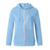 Women'S Color Block Zip Up Hoodie Sweatshirt/Long Sleeve